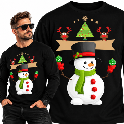 LONGSLEEVE ŚWIĄTECZNY  SNOWMAN
